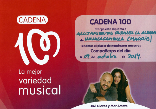 Recomendado en Cadena 100 por Javi Nieves